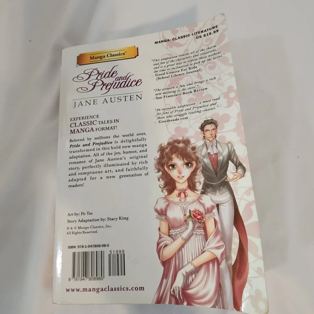 Manga Classics: Pride and Prejudice (Paperback) by Jane Austen Very Good Cond